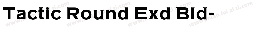 Tactic Round Exd Bld字体转换